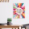 We Can Do Hard Things Inspirational Canvas Framed Wall, Colorful Flowers Girls Affirmation Motivational Canvas Framed Print for Teens Girls Home Bedroom Dorm Office Wall Decor 12" x 15"